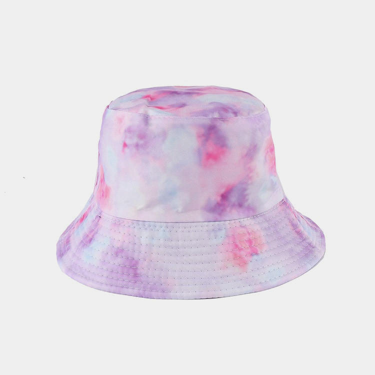 BK00004 Sombrero de cubo para adulto versátil con teñido anudado de doble cara