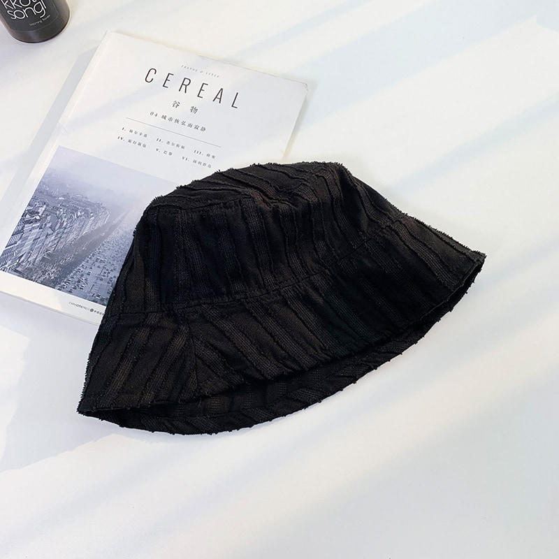 BK00015 Sombrero de pescador de rayas de algodón para mujer