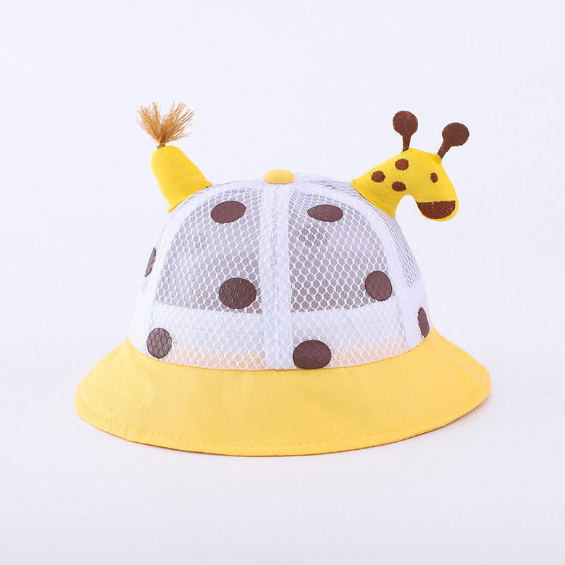 BK00013 Jirafa Sun Shade Sombrero de pescador para bebé