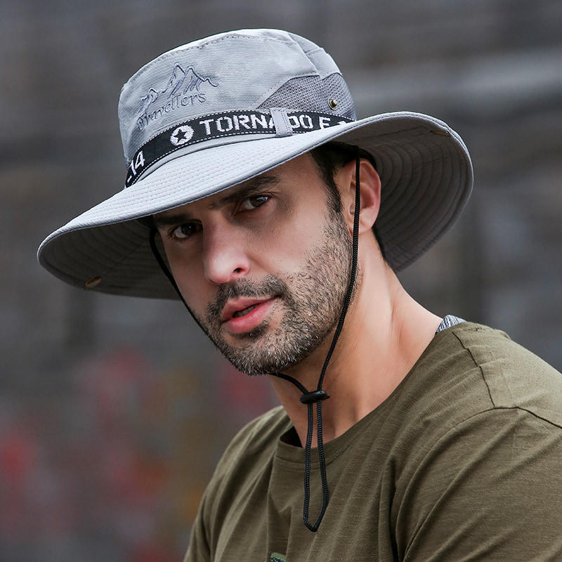 BK00028 Sunscreen Big Eaves Hat, impermeable, sombrero de pescador de secado rápido