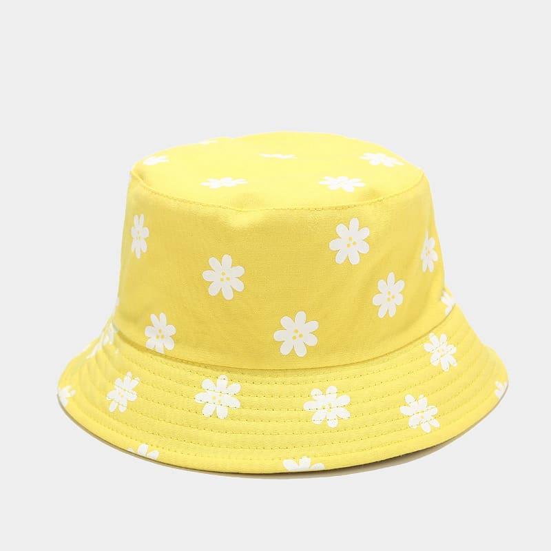 BK00065 Sombrero de pescador con estampado de flores para mujer