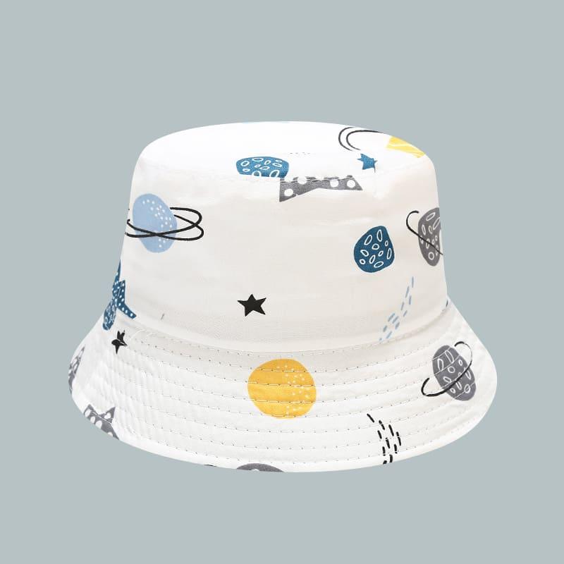 BK00070 Patrón de dibujos animados lindo Sombrero de cubo para bebé al aire libre