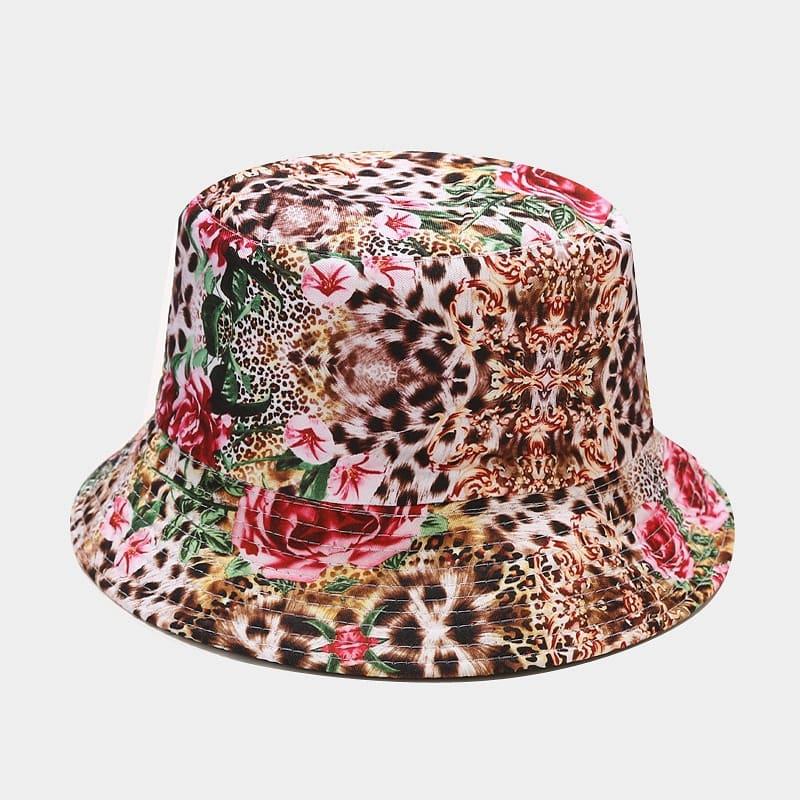 BK00066 Sombrero de pescador de algodón con estampado floral
