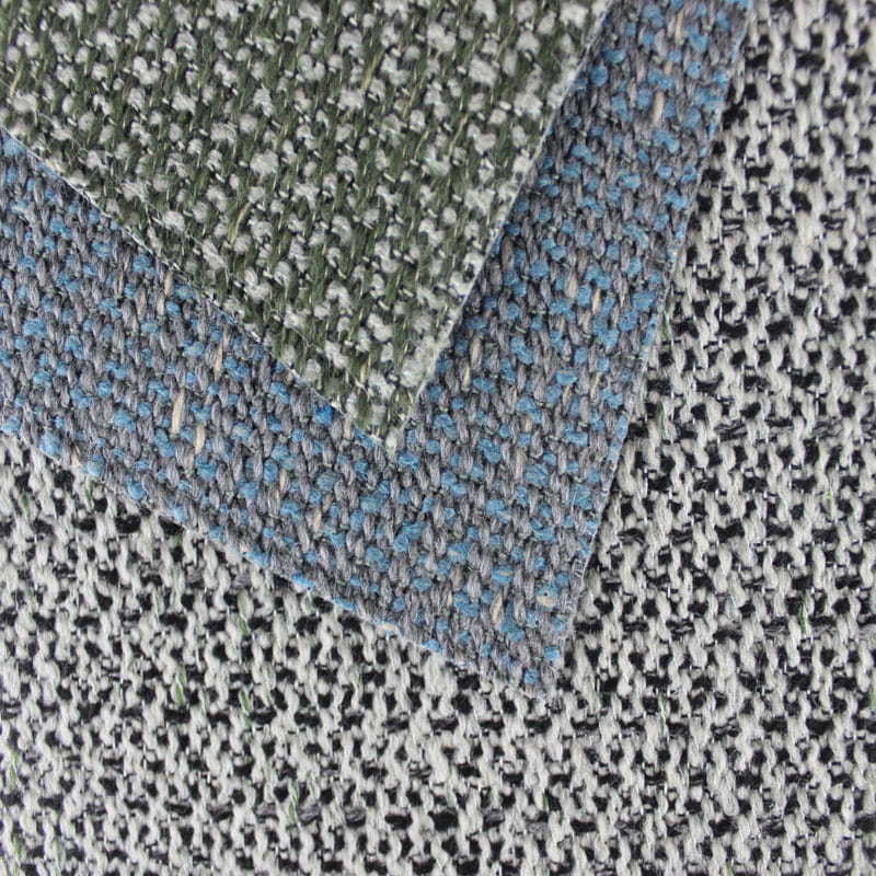 SM-A0031 Tela de sofá de lino de imitación de poliéster tejido de doble color