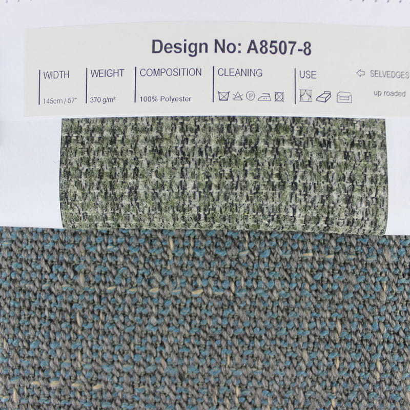 SM-A0031 Tela de sofá de lino de imitación de poliéster tejido de doble color