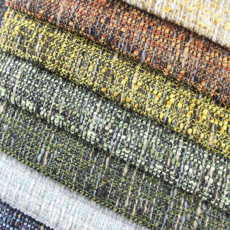 SM-A0011 Tejido de sofá de lino de imitación multicolor mezclado