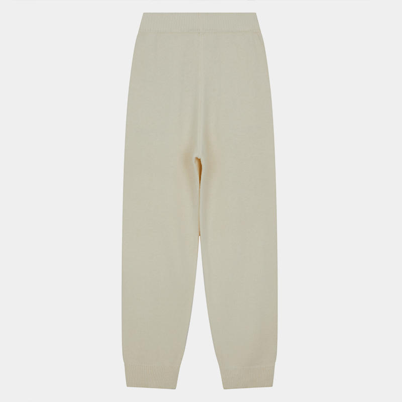ML2238 Pantalones de punto informales con cintura ceñida y bolsillos grandes con abertura